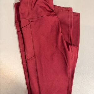 Avia Burgundy Athletic Leggings